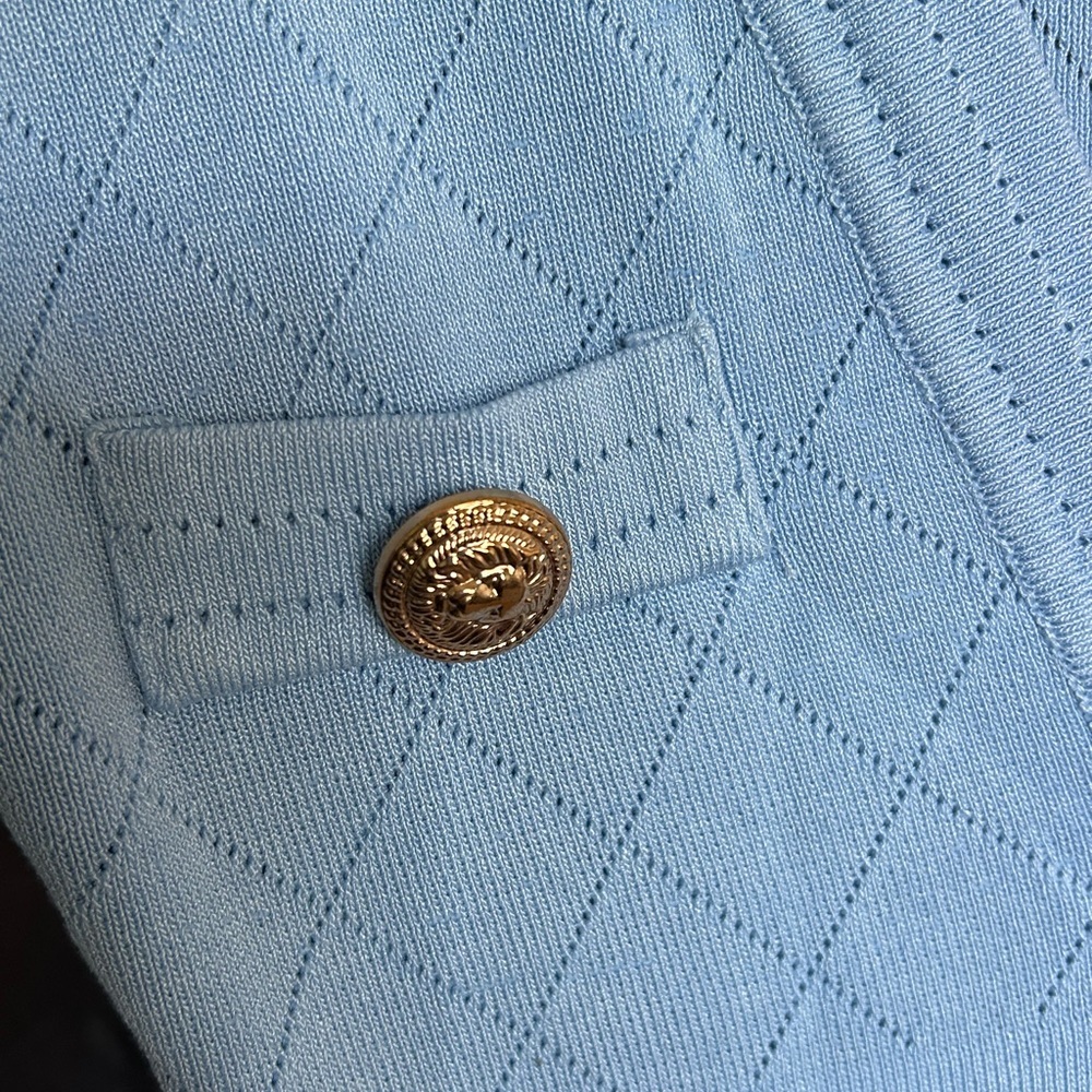 JESSICA BARA TINARA GOLD BUTTON MINI DRESS - Picture 2 of 3